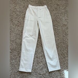 Z Supply High-Waisted light cream colored pants six XS